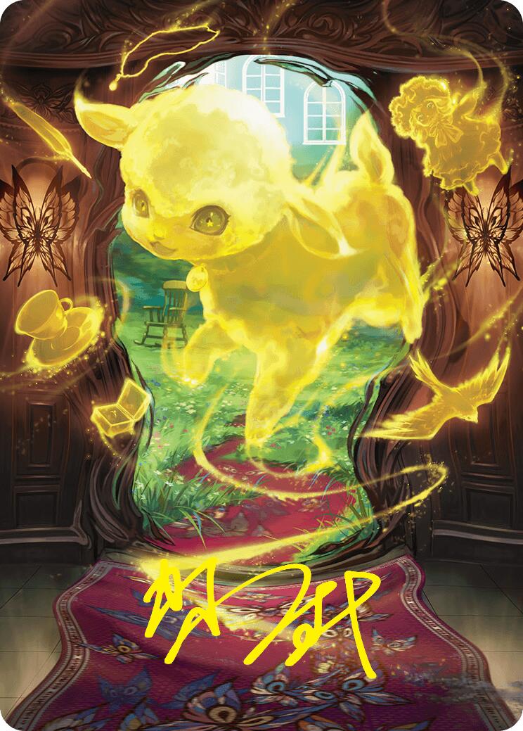 Enduring Innocence Art Card (Gold-Stamped Signature) [Duskmourn: House of Horror Art Series] | RetroPlay Games