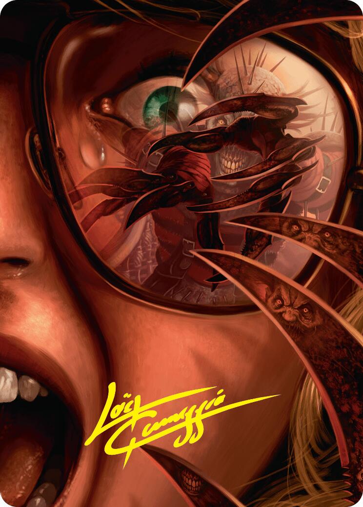 Razorkin Needlehead Art Card (Gold-Stamped Signature) [Duskmourn: House of Horror Art Series] | RetroPlay Games