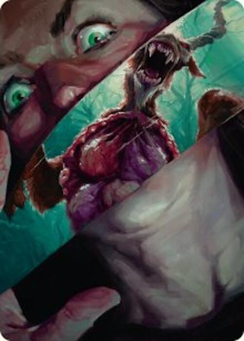 Hauntwoods Shrieker Art Card [Duskmourn: House of Horror Art Series] | RetroPlay Games