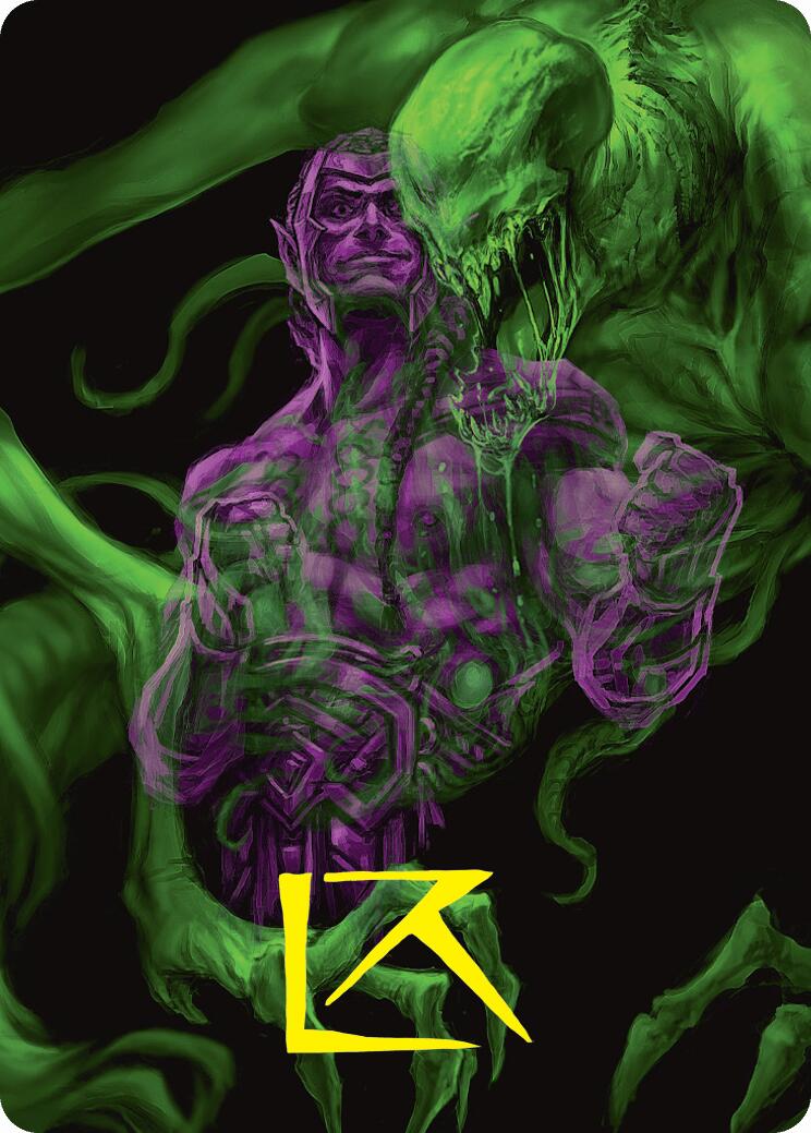 Tyvar, the Pummeler Art Card (Gold-Stamped Signature) [Duskmourn: House of Horror Art Series] | RetroPlay Games