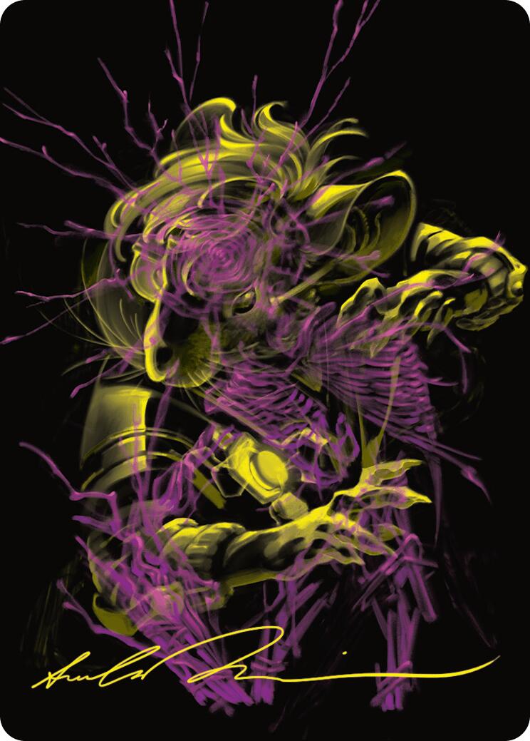 Nashi, Searcher in the Dark Art Card (43/54) (Gold-Stamped Signature) [Duskmourn: House of Horror Art Series] | RetroPlay Games