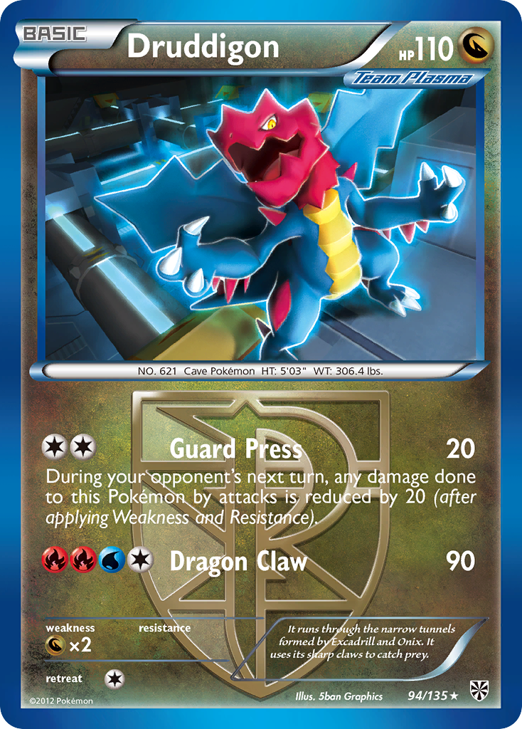 Druddigon (94/135) [Black & White: Plasma Storm] | RetroPlay Games