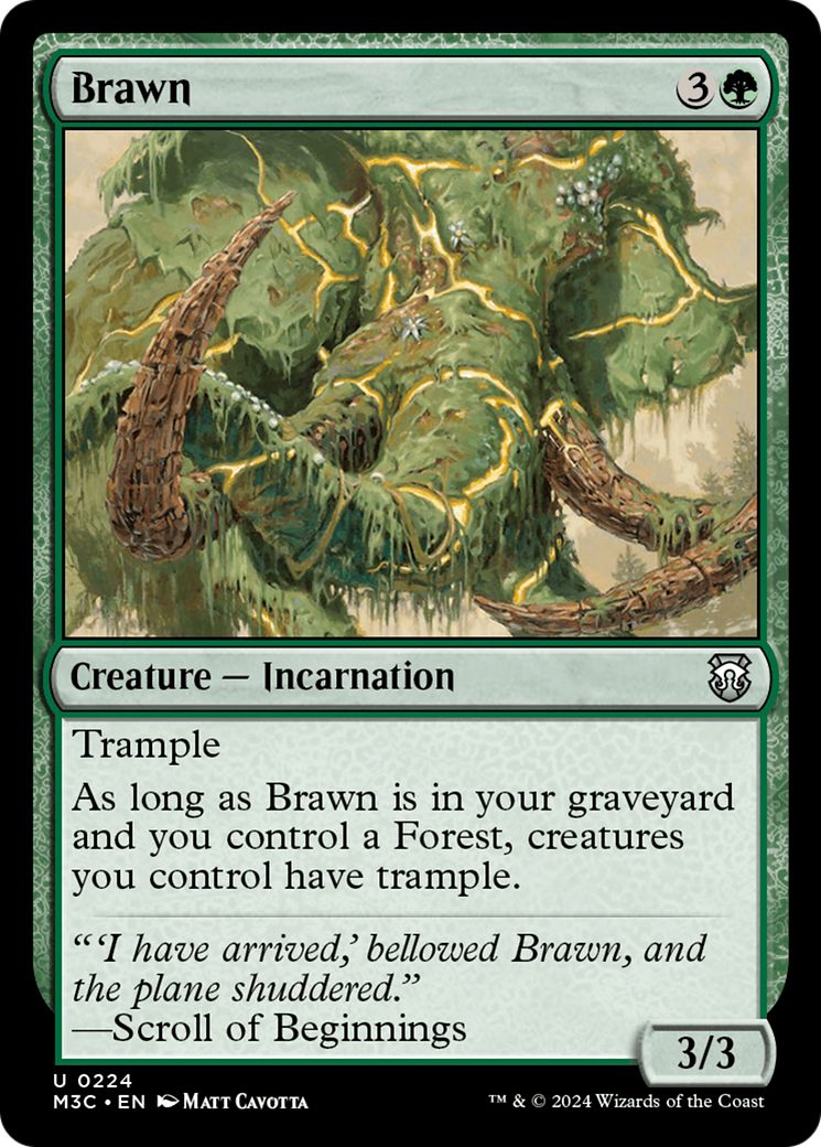 Brawn (Ripple Foil) [Modern Horizons 3 Commander] | RetroPlay Games