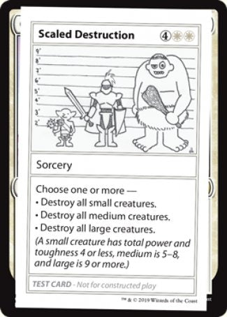 Scaled Destruction (2021 Edition) [Mystery Booster Playtest Cards] | RetroPlay Games