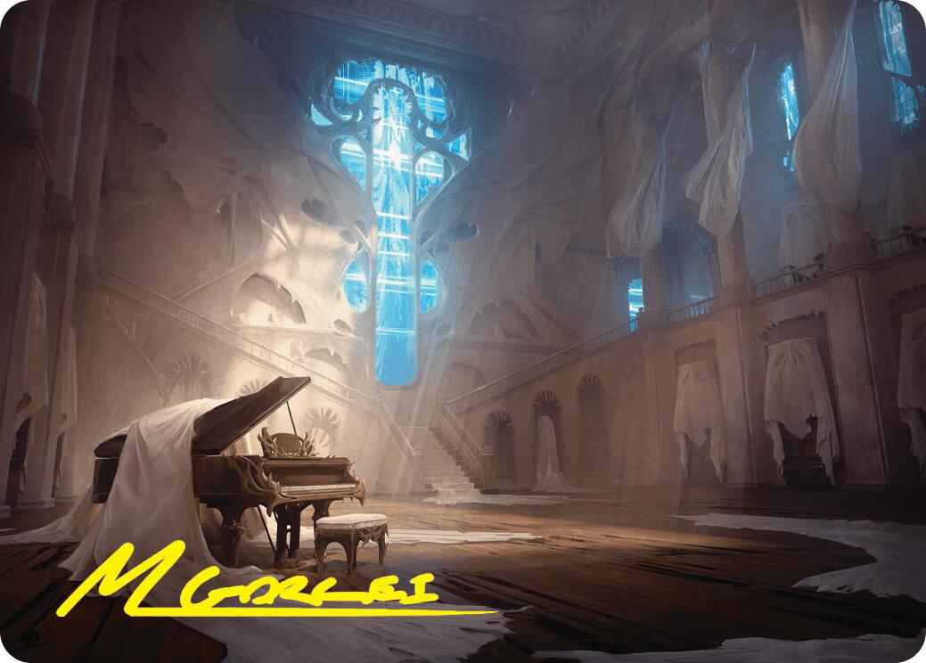 Plains Art Card (Gold-Stamped Signature) [Duskmourn: House of Horror Art Series] | RetroPlay Games