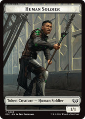 Human Soldier // Scarecrow Double-Sided Token [Duskmourn: House of Horror Commander Tokens] | RetroPlay Games