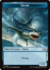 Shark // Copy Double-Sided Token [Duskmourn: House of Horror Commander Tokens] | RetroPlay Games