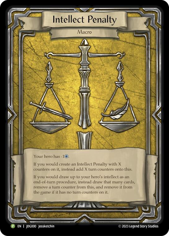 Intellect Penalty (Cold Foil) [JDG000] (Promo)  Rainbow Foil | RetroPlay Games