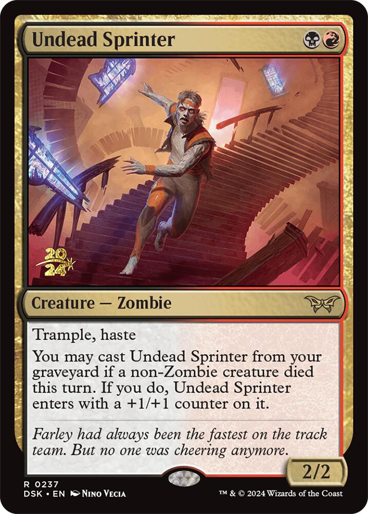 Undead Sprinter [Duskmourn: House of Horror Prerelease Promos] | RetroPlay Games