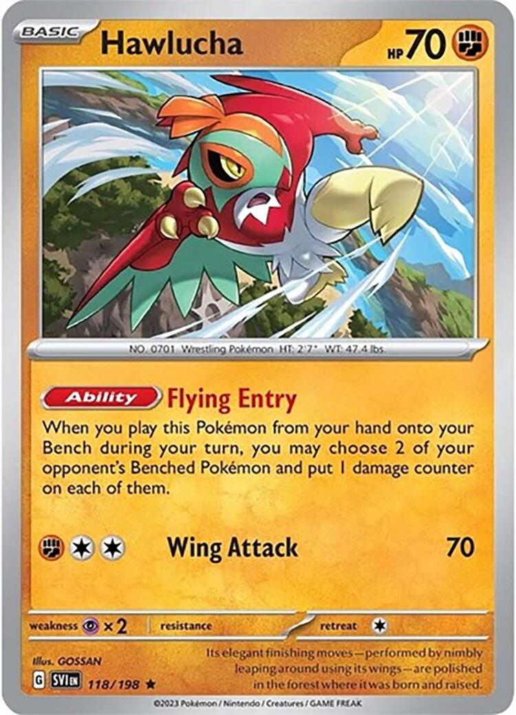 Hawlucha (118/198) (Theme Deck Exclusive) [Scarlet & Violet: Base Set] | RetroPlay Games