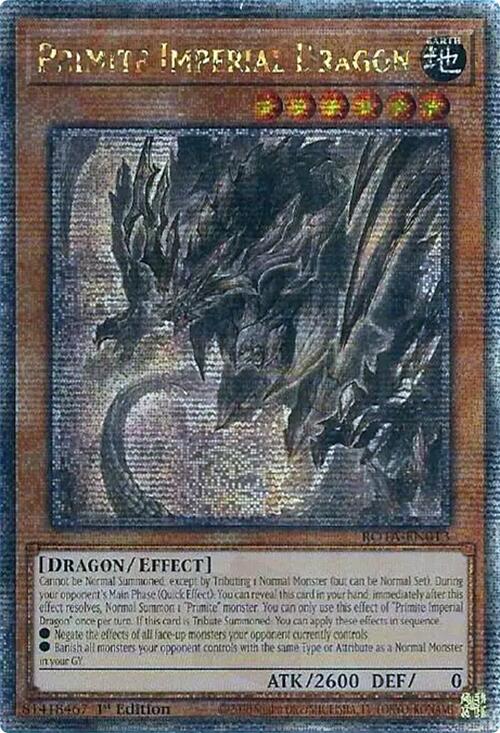 Primite Imperial Dragon (Quarter Century Secret Rare) [ROTA-EN013] Quarter Century Secret Rare | RetroPlay Games