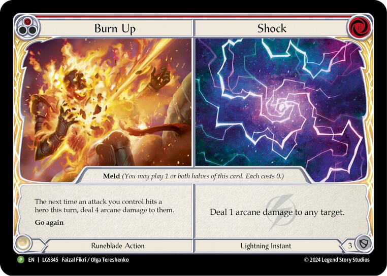 Burn Up // Shock [LGS345] (Promo)  Cold Foil | RetroPlay Games