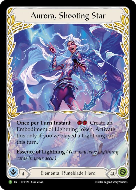 Aurora, Shooting Star [HER120] (Promo)  Rainbow Foil | RetroPlay Games