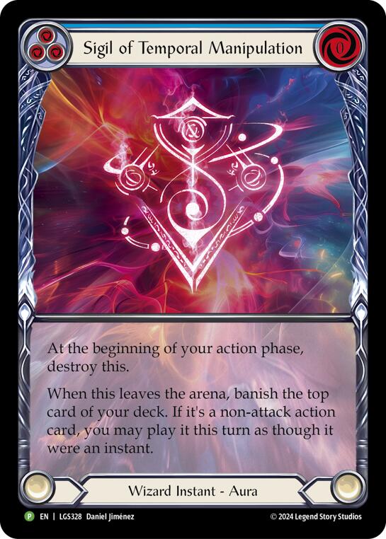 Sigil of Temporal Manipulation (Extended Art) [LGS328] (Promo)  Rainbow Foil | RetroPlay Games