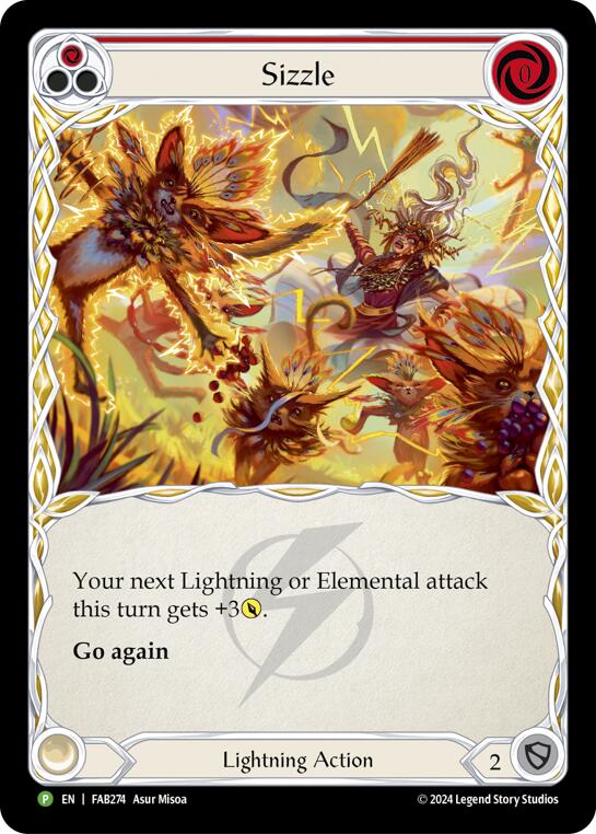 Sizzle (Red) [FAB274] (Promo)  Rainbow Foil | RetroPlay Games