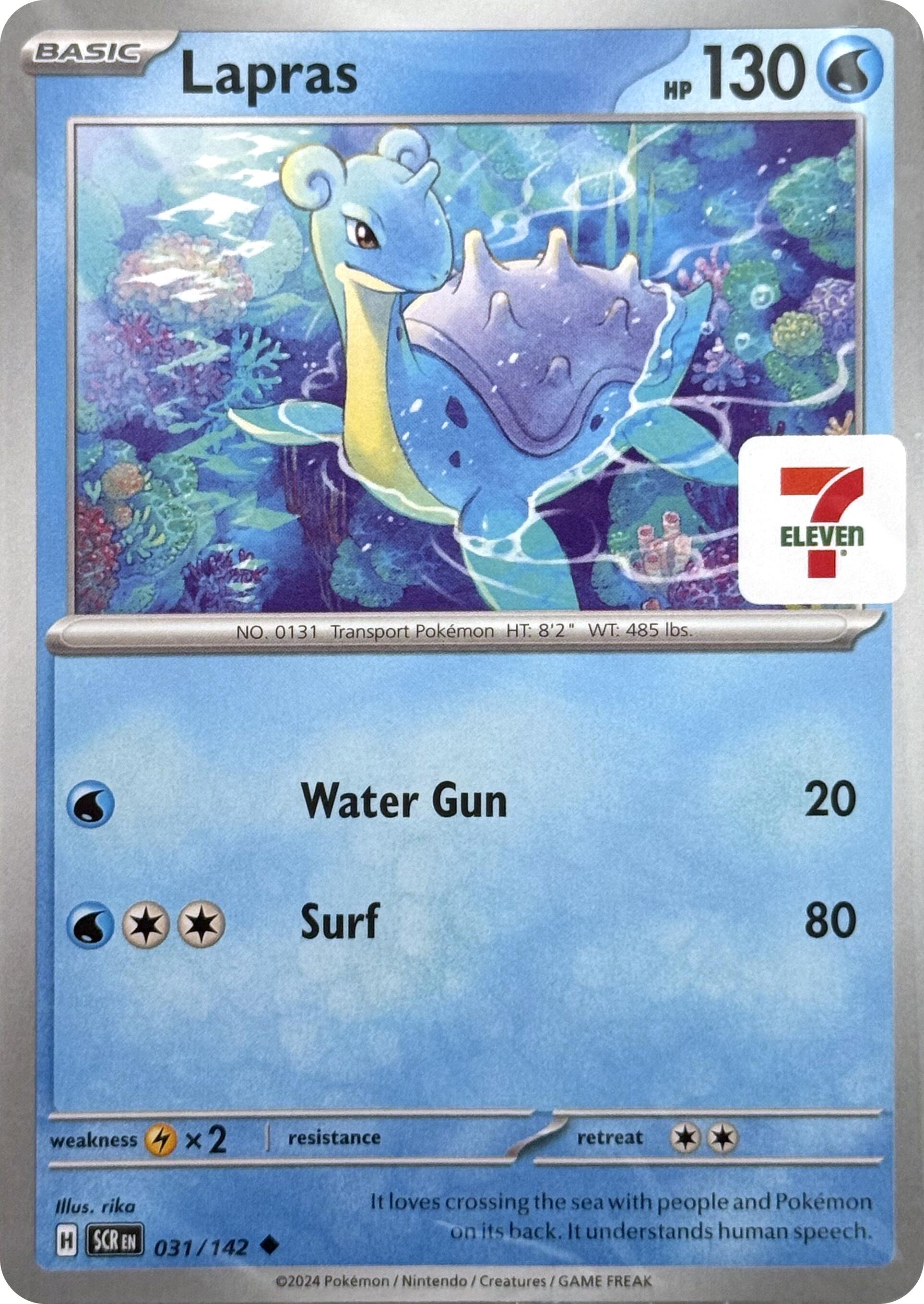 Lapras (031/142) (7-Eleven Promo) [Miscellaneous Cards] | RetroPlay Games