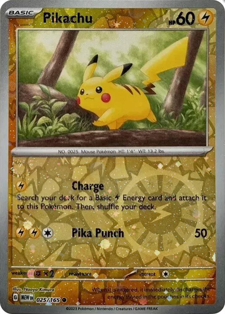 Pikachu (025/165) (Cosmos Holo) (Costco Exclusive) [Miscellaneous Cards] | RetroPlay Games