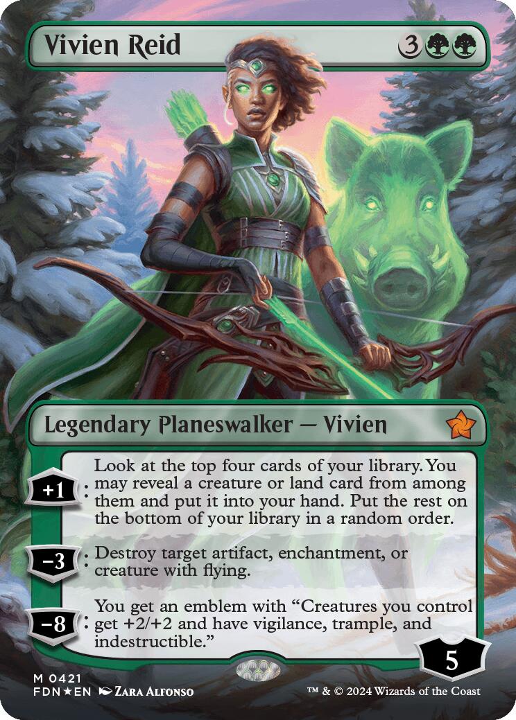 Vivien Reid (Borderless) (Mana Foil) [Foundations] | RetroPlay Games