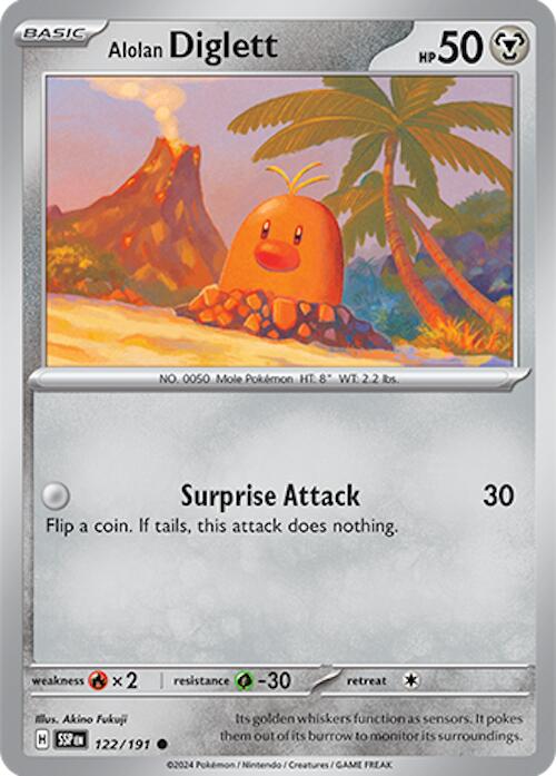 Alolan Diglett (122/191) [Scarlet & Violet: Surging Sparks] | RetroPlay Games