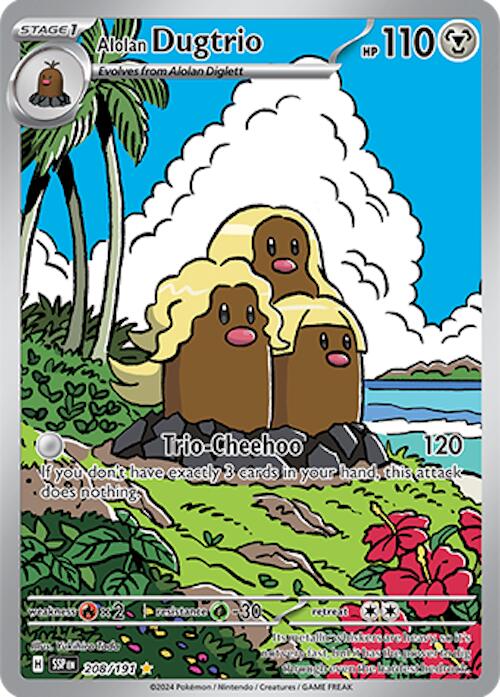 Alolan Dugtrio (208/191) [Scarlet & Violet: Surging Sparks] | RetroPlay Games