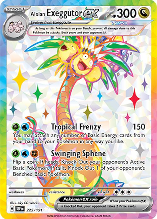 Alolan Exeggutor ex (225/191) [Scarlet & Violet: Surging Sparks] | RetroPlay Games