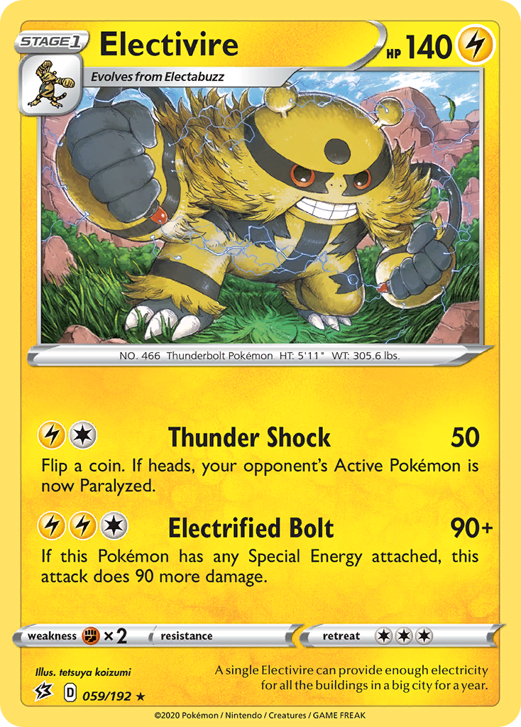 Electivire (059/192) [Sword & Shield: Rebel Clash] | RetroPlay Games