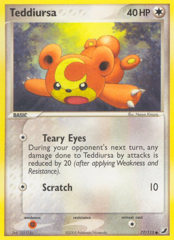 Teddiursa (77/115) [EX: Unseen Forces] | RetroPlay Games