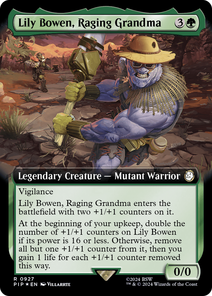 Lily Bowen, Raging Grandma (Extended Art) (Surge Foil) [Fallout] | RetroPlay Games