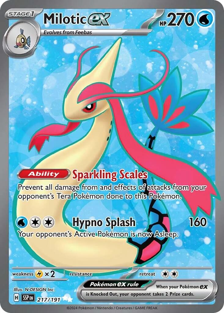 Milotic ex (217/191) [Scarlet & Violet: Surging Sparks] | RetroPlay Games