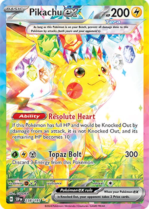 Pikachu ex (238/191) [Scarlet & Violet: Surging Sparks] | RetroPlay Games