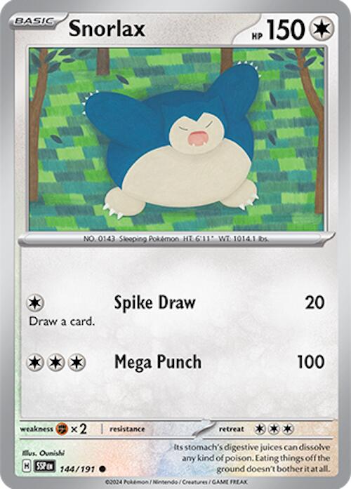 Snorlax (144/191) [Scarlet & Violet: Surging Sparks] | RetroPlay Games