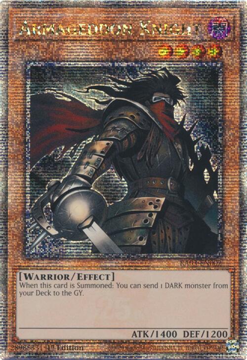 Armageddon Knight (Quarter Century Secret Rare) [RA03-EN002] Quarter Century Secret Rare | RetroPlay Games