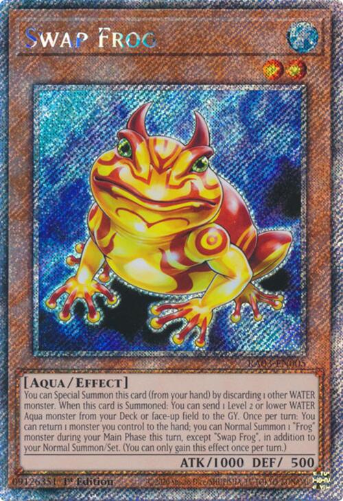 Swap Frog (Platinum Secret Rare) [RA03-EN005] Platinum Secret Rare | RetroPlay Games