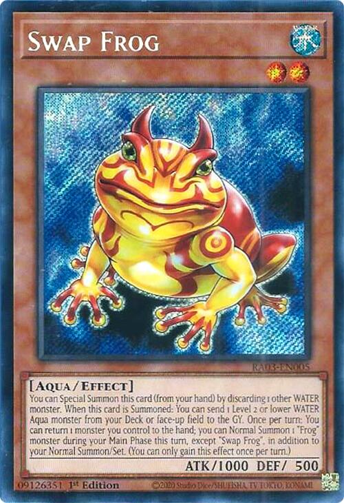 Swap Frog (Secret Rare) [RA03-EN005] Secret Rare | RetroPlay Games