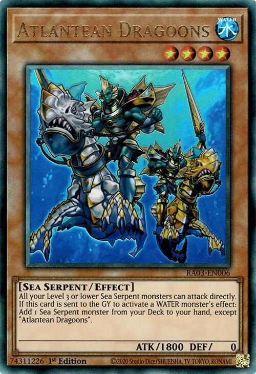 Atlantean Dragoons (UTR) [RA03-EN006] Prismatic Ultimate Rare | RetroPlay Games