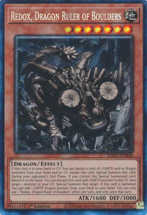 Redox, Dragon Ruler of Boulders (CR) [RA03-EN008] Prismatic Collector's Rare | RetroPlay Games