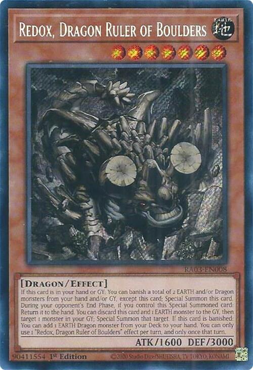 Redox, Dragon Ruler of Boulders (Secret Rare) [RA03-EN008] Secret Rare | RetroPlay Games