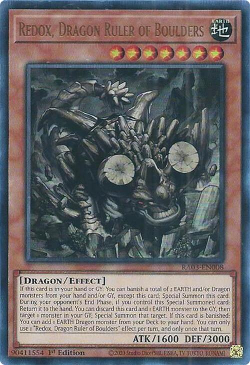 Redox, Dragon Ruler of Boulders (UR) [RA03-EN008] Ultra Rare | RetroPlay Games