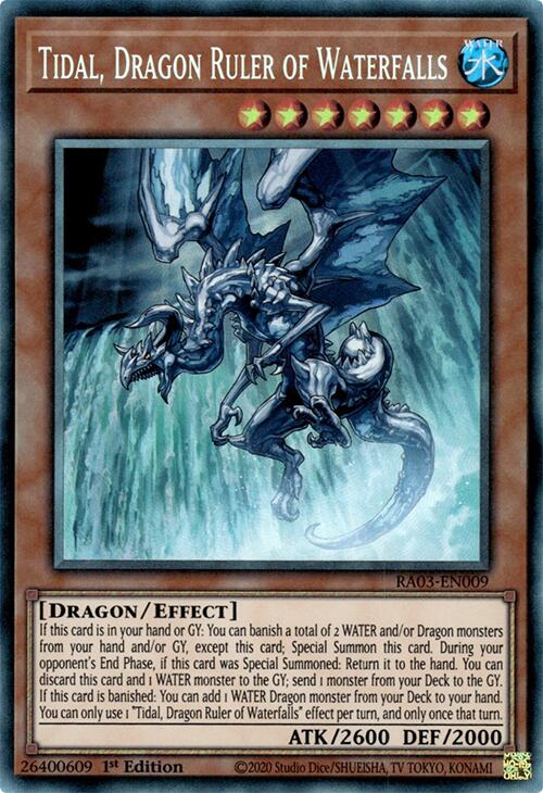 Tidal, Dragon Ruler of Waterfalls (CR) [RA03-EN009] Prismatic Collector's Rare | RetroPlay Games