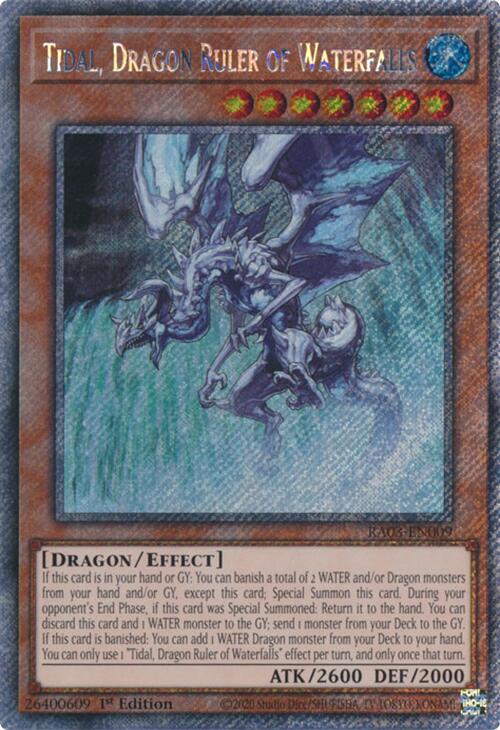 Tidal, Dragon Ruler of Waterfalls (Platinum Secret Rare) [RA03-EN009] Platinum Secret Rare | RetroPlay Games