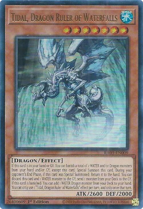 Tidal, Dragon Ruler of Waterfalls (UR) [RA03-EN009] Ultra Rare | RetroPlay Games