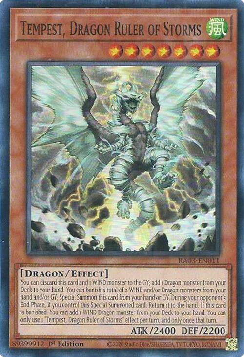 Tempest, Dragon Ruler of Storms [RA03-EN011] Super Rare | RetroPlay Games