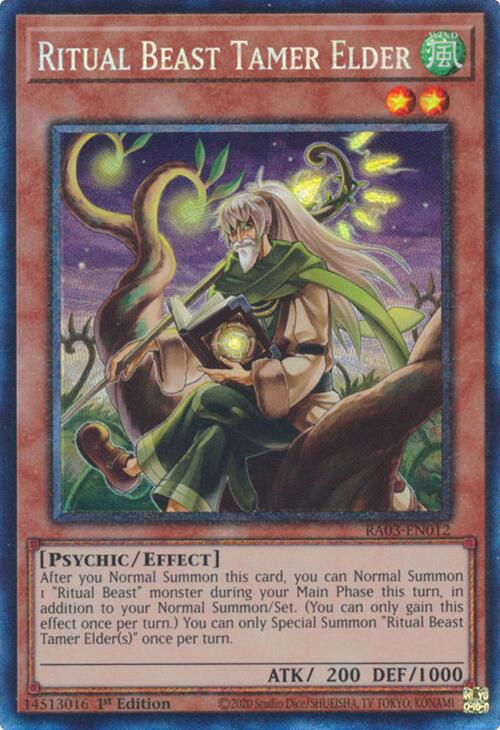 Ritual Beast Tamer Elder (CR) [RA03-EN012] Prismatic Collector's Rare | RetroPlay Games