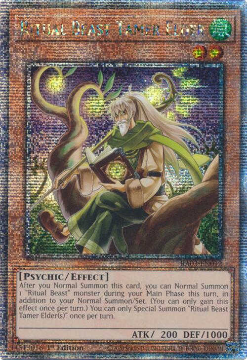 Ritual Beast Tamer Elder (Quarter Century Secret Rare) [RA03-EN012] Quarter Century Secret Rare | RetroPlay Games