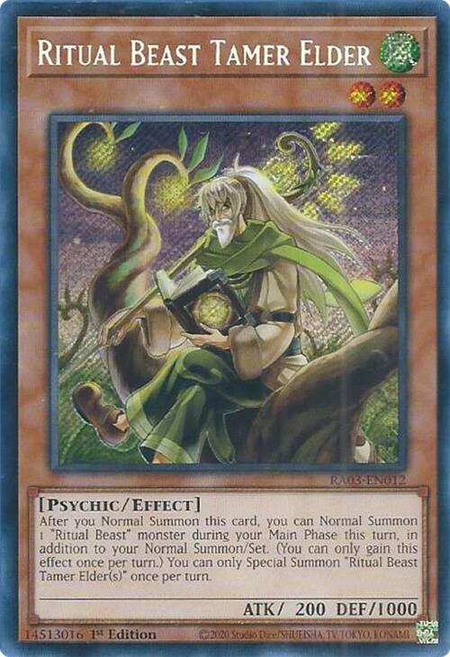 Ritual Beast Tamer Elder (Secret Rare) [RA03-EN012] Secret Rare | RetroPlay Games