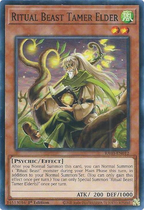 Ritual Beast Tamer Elder [RA03-EN012] Super Rare | RetroPlay Games