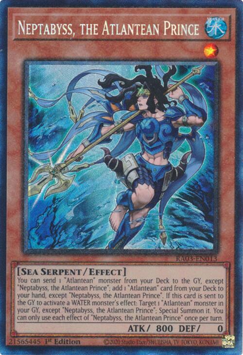 Neptabyss, the Atlantean Prince (CR) [RA03-EN013] Prismatic Collector's Rare | RetroPlay Games