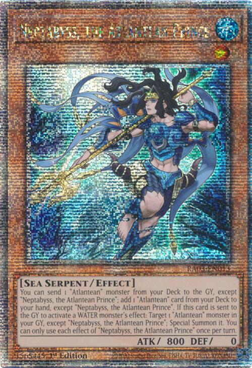 Neptabyss, the Atlantean Prince (Quarter Century Secret Rare) [RA03-EN013] Quarter Century Secret Rare | RetroPlay Games