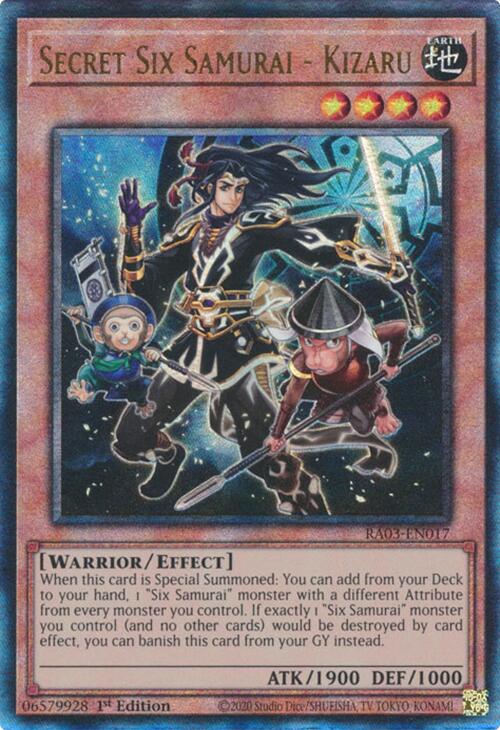 Secret Six Samurai - Kizaru (UTR) [RA03-EN017] Prismatic Ultimate Rare | RetroPlay Games