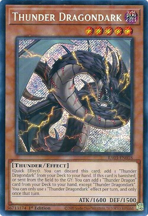 Thunder Dragondark (Secret Rare) [RA03-EN018] Secret Rare | RetroPlay Games